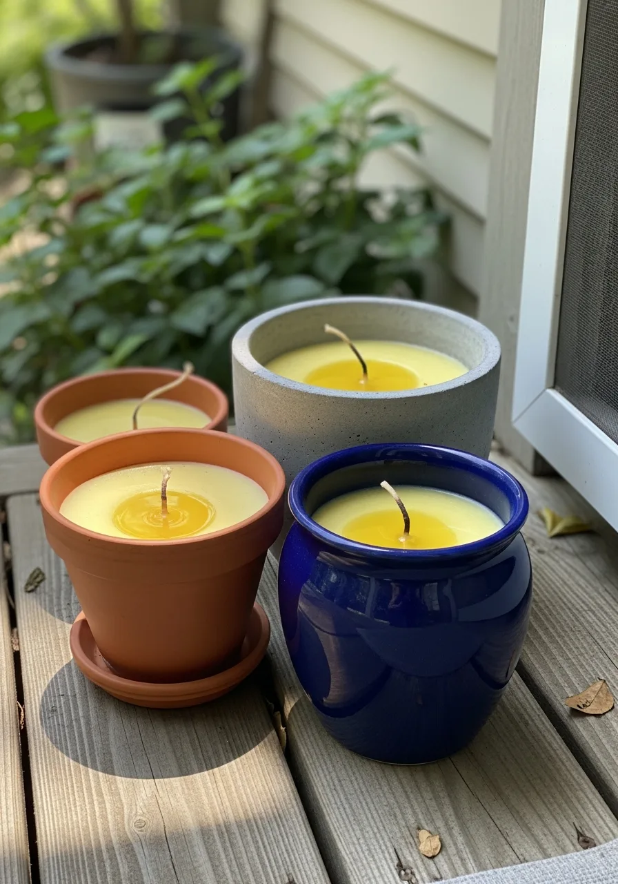 18. Citronella Candle Pots