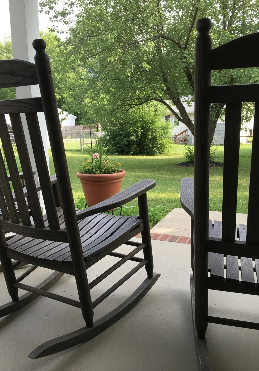 3. Classic Wooden Rockers