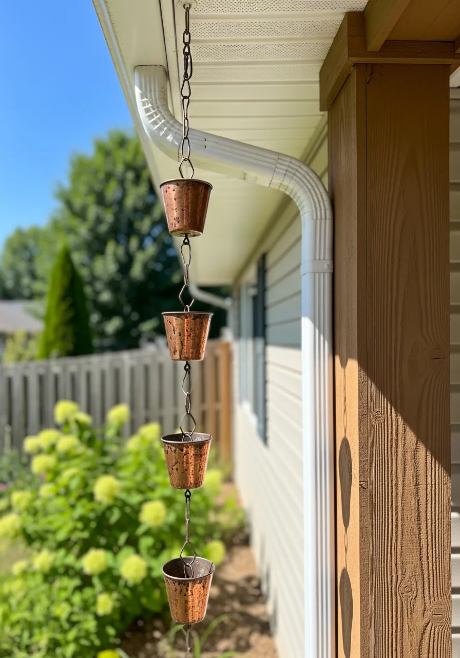 36. Copper Rain Chains