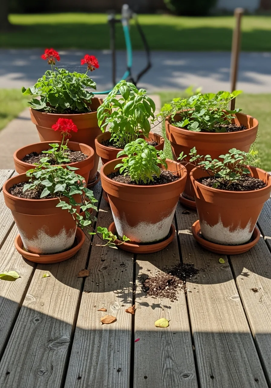 43. Terra Cotta Pots