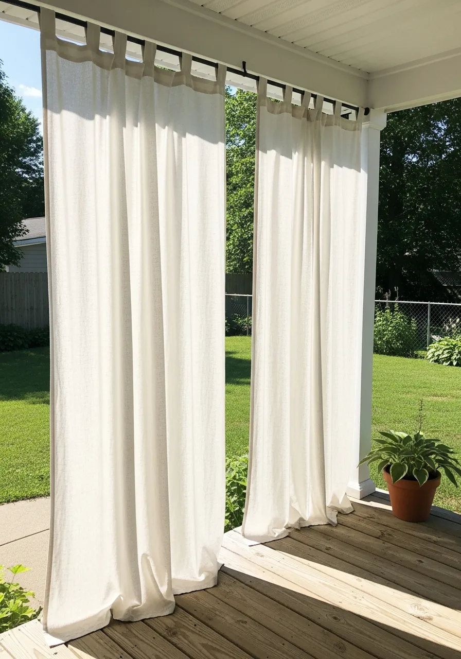 45. Linen Outdoor Curtains
