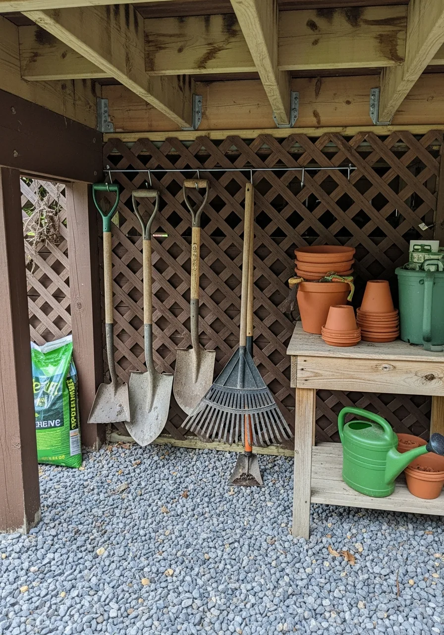 12. Garden Tool Station