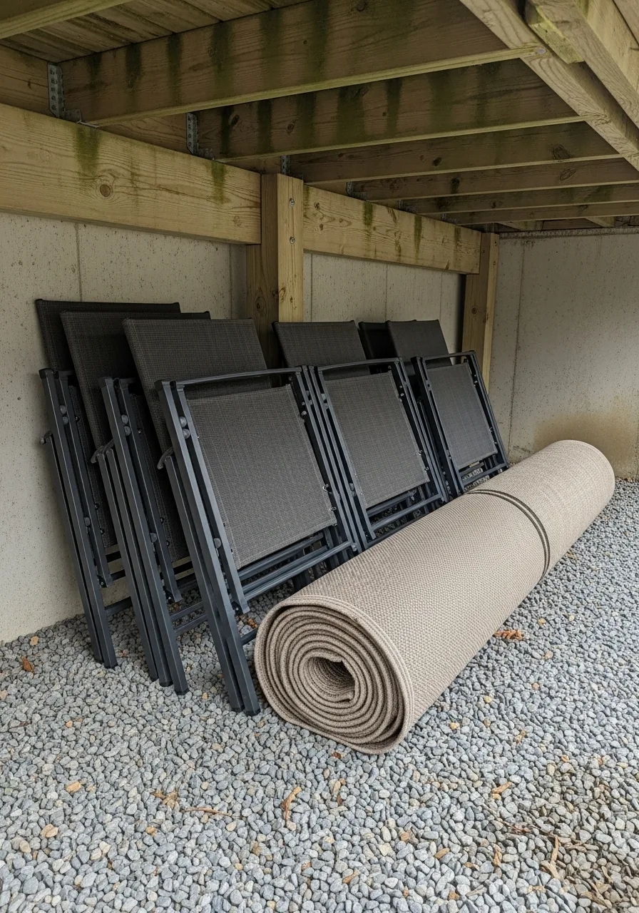15. Outdoor Furniture Storage