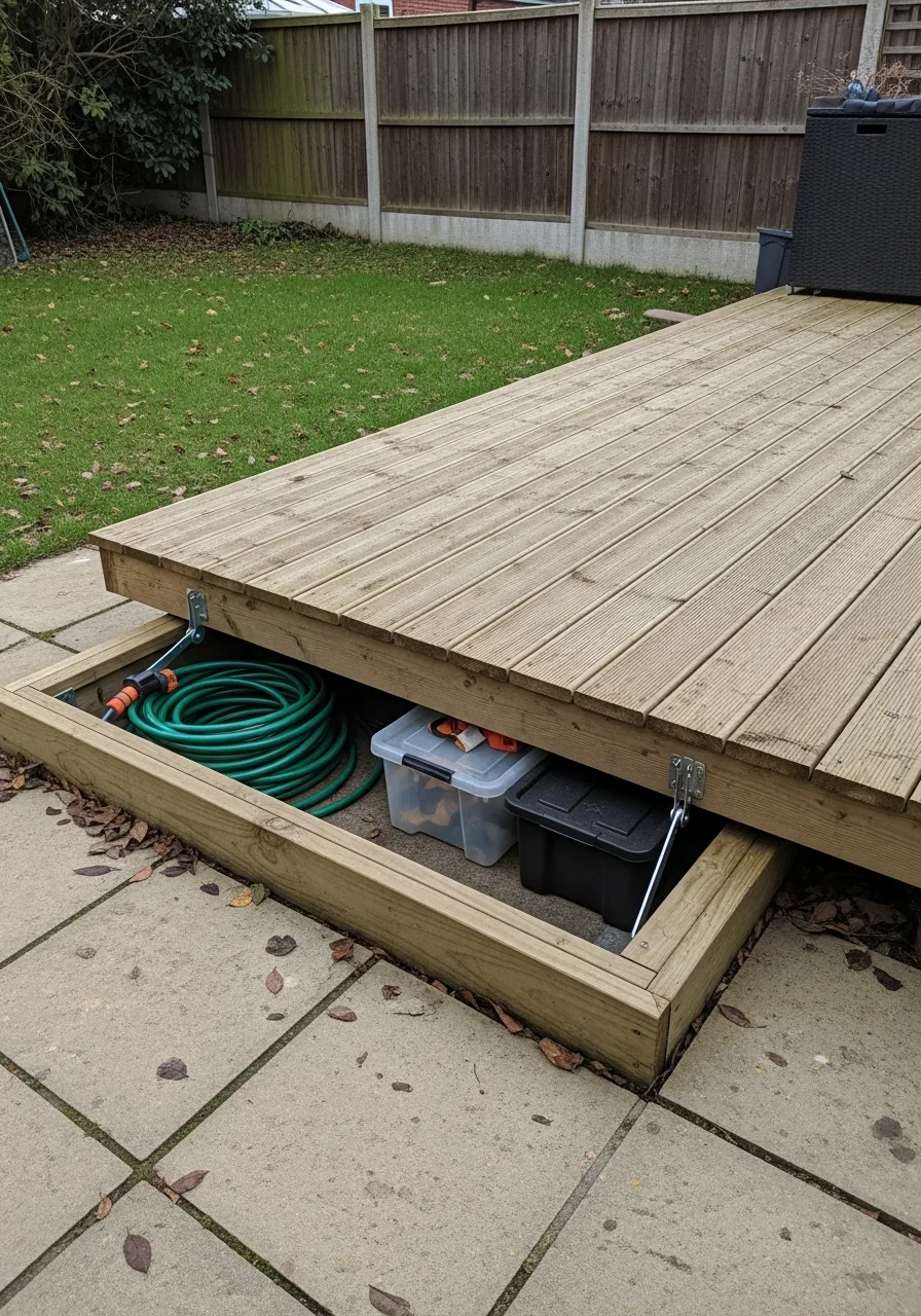 17. Raised Platform Storage