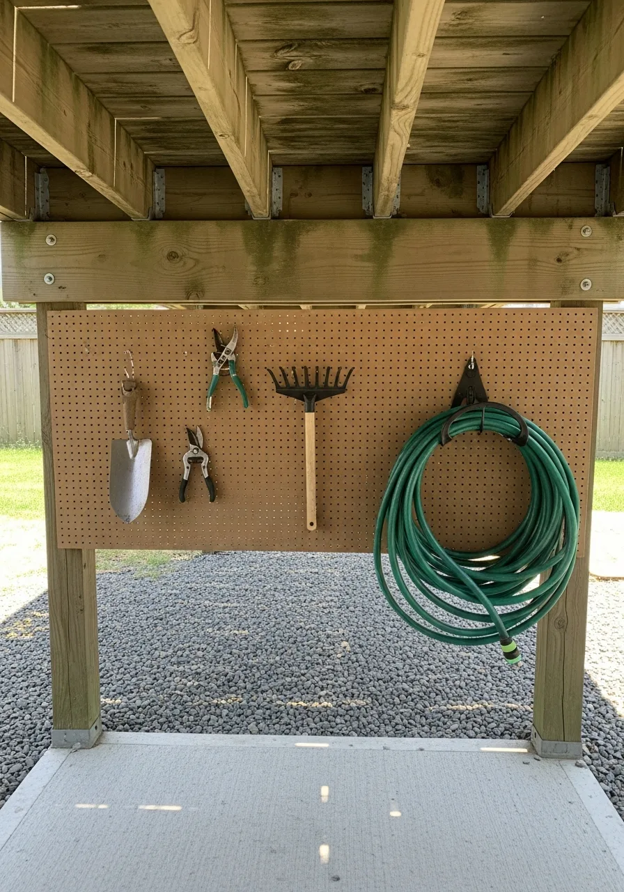 19. Pegboard Storage Wall
