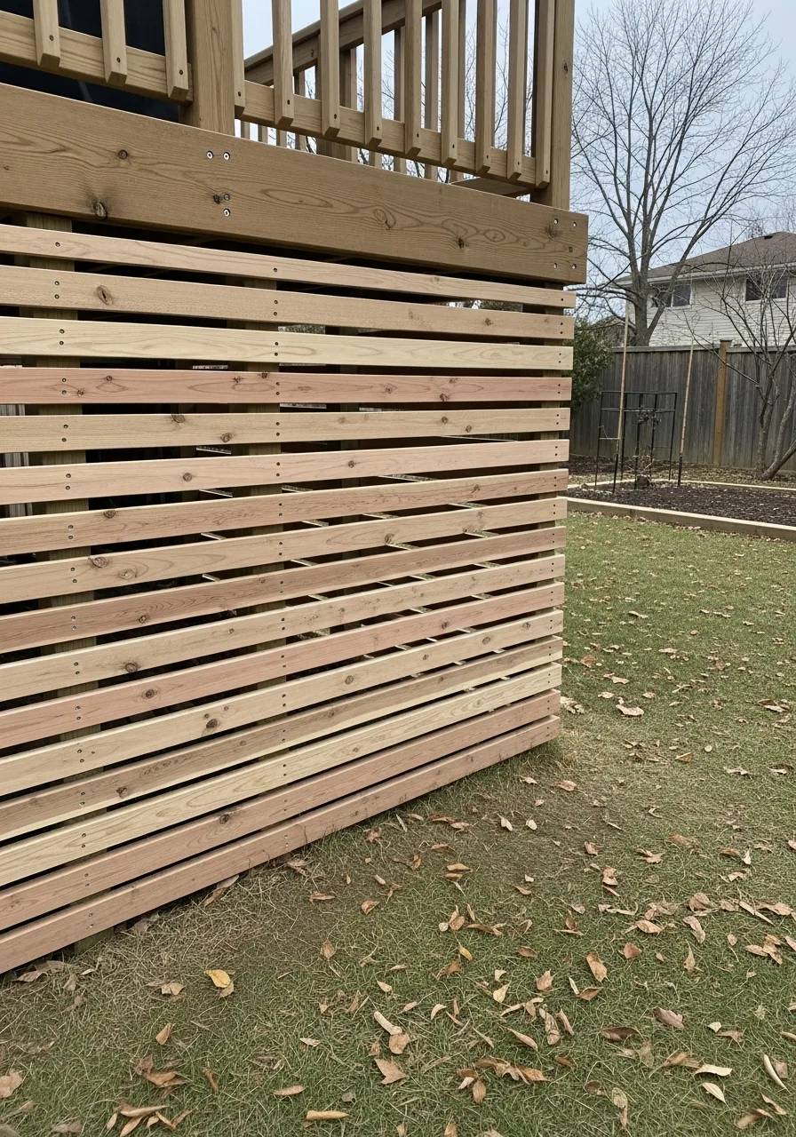 21. Horizontal Slat Enclosure