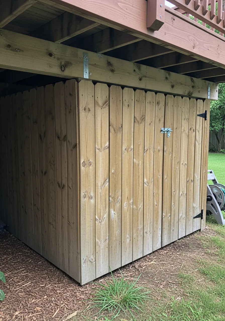 30. Fence Panel Storage Walls