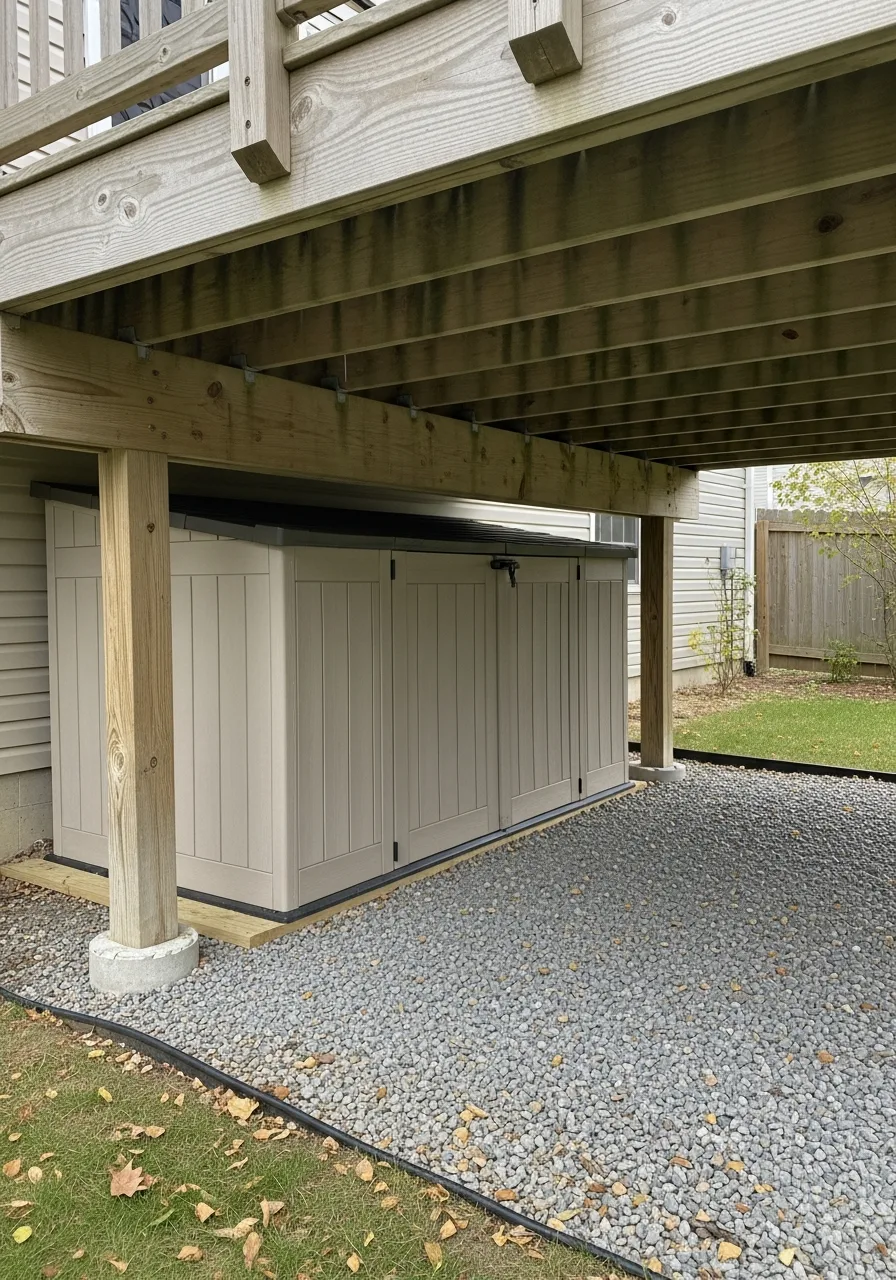 6. Storage Shed Under Deck