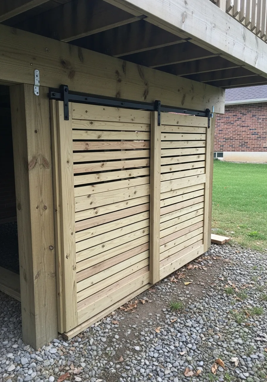 8. DIY Sliding Door Storage