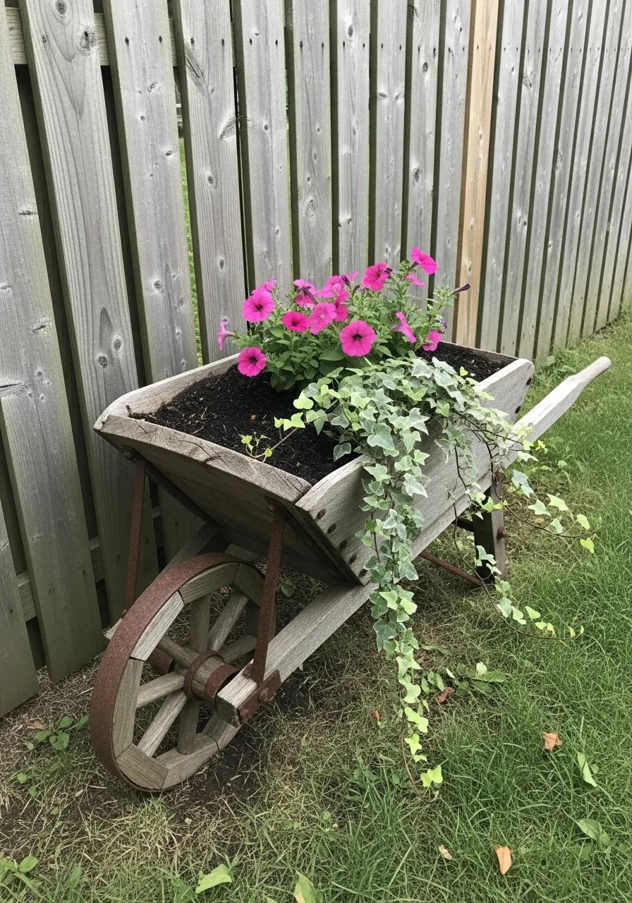 20. Fence Line Accent Planter