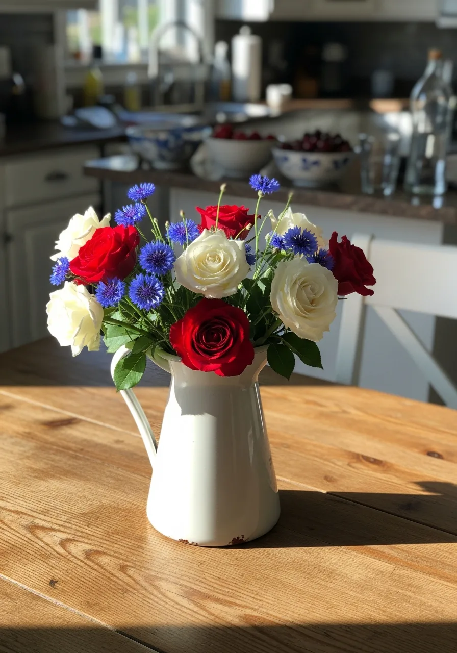 25. White Pitcher Roses