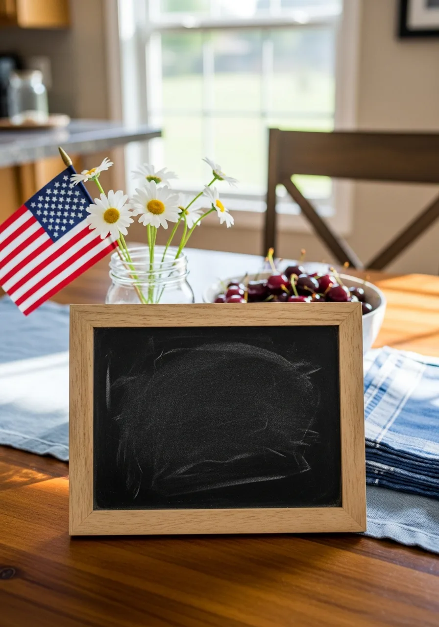 30. Chalkboard Menu Centerpiece