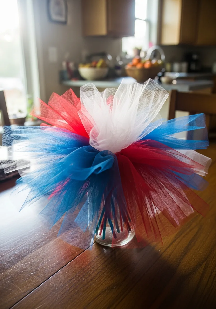 35. Red White Blue Tulle