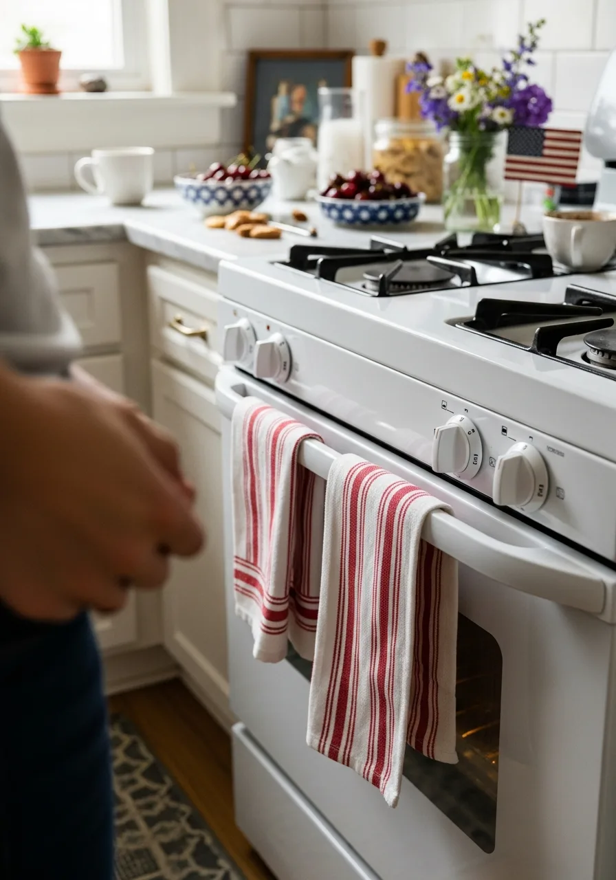 14. Striped Kitchen Towels