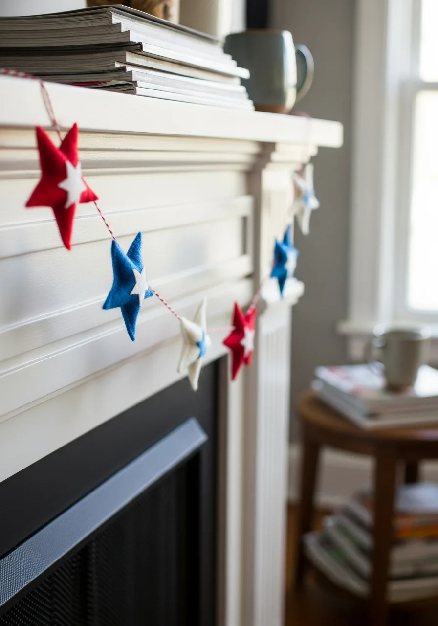 17. Red White Blue Garland
