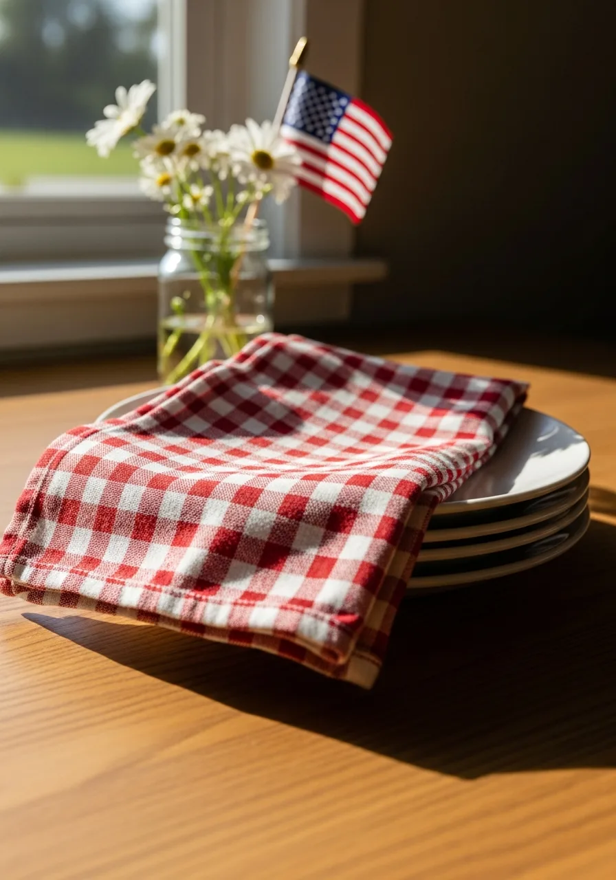 20. Red Gingham Napkins