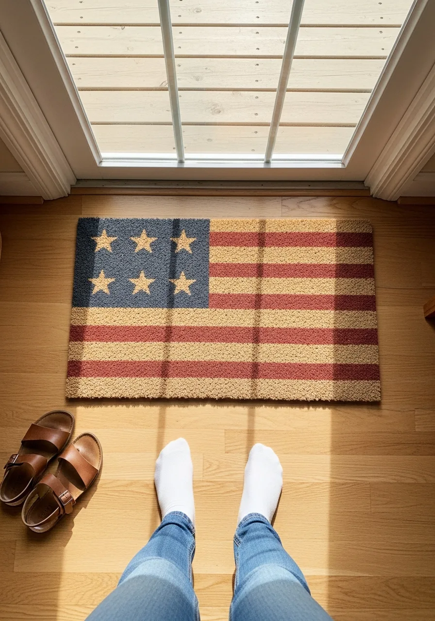 25. Indoor Patriotic Door Mat