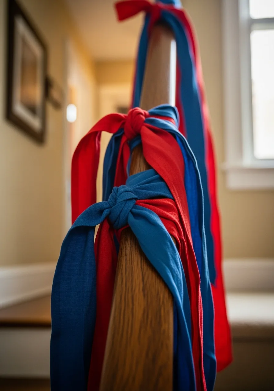 32. Red and Blue Ribbons