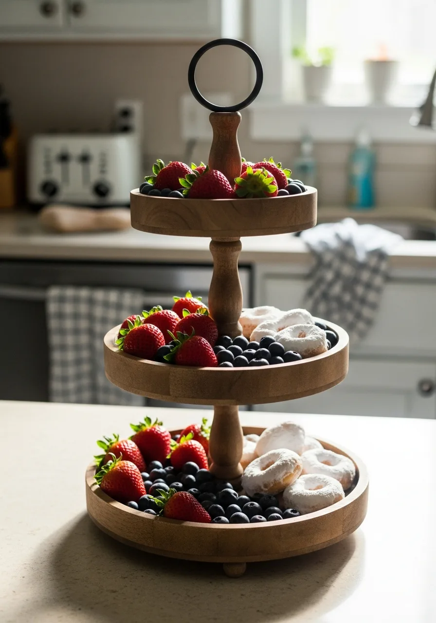 33. Patriotic Tiered Serving Stand