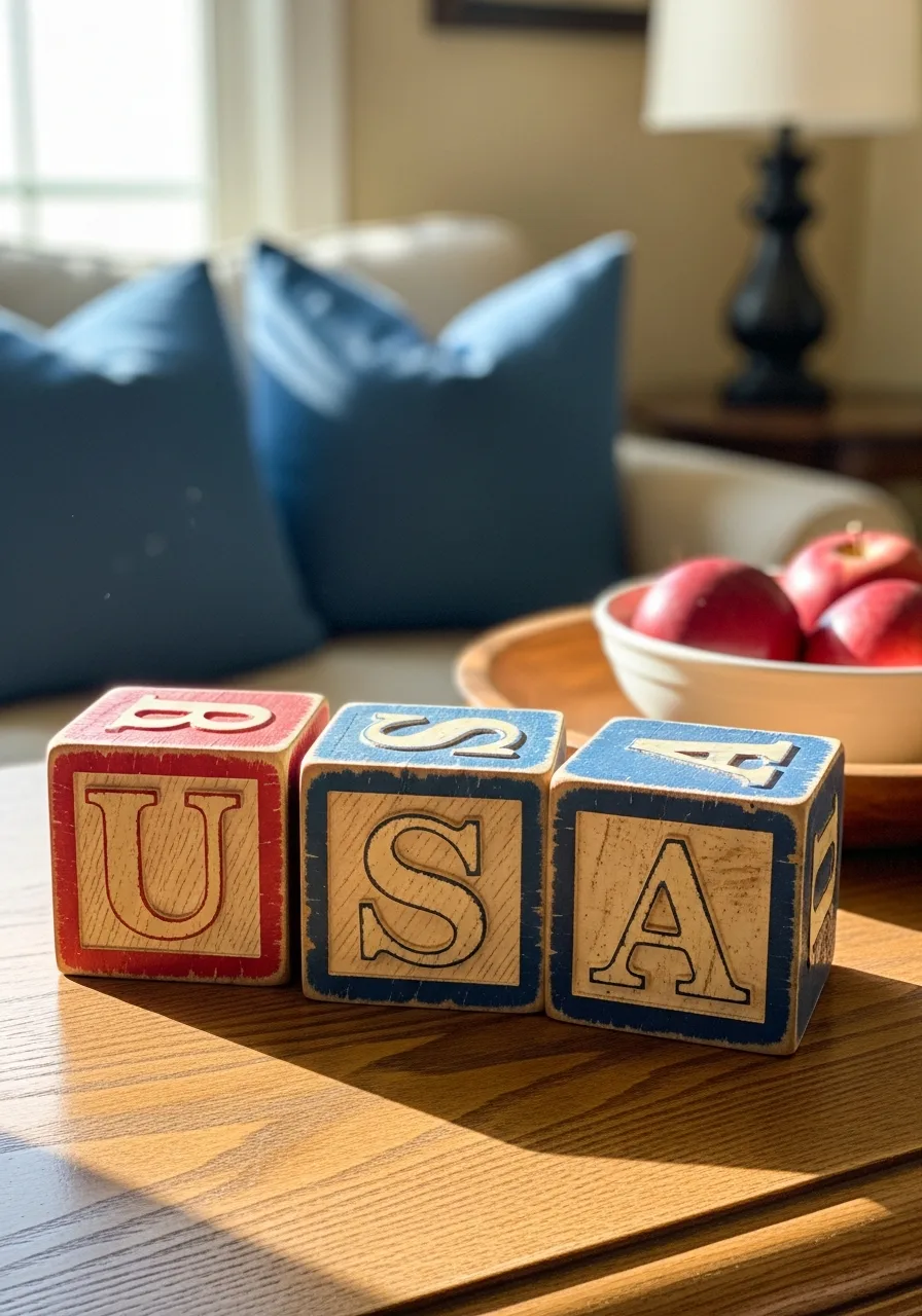 37. USA Letter Blocks