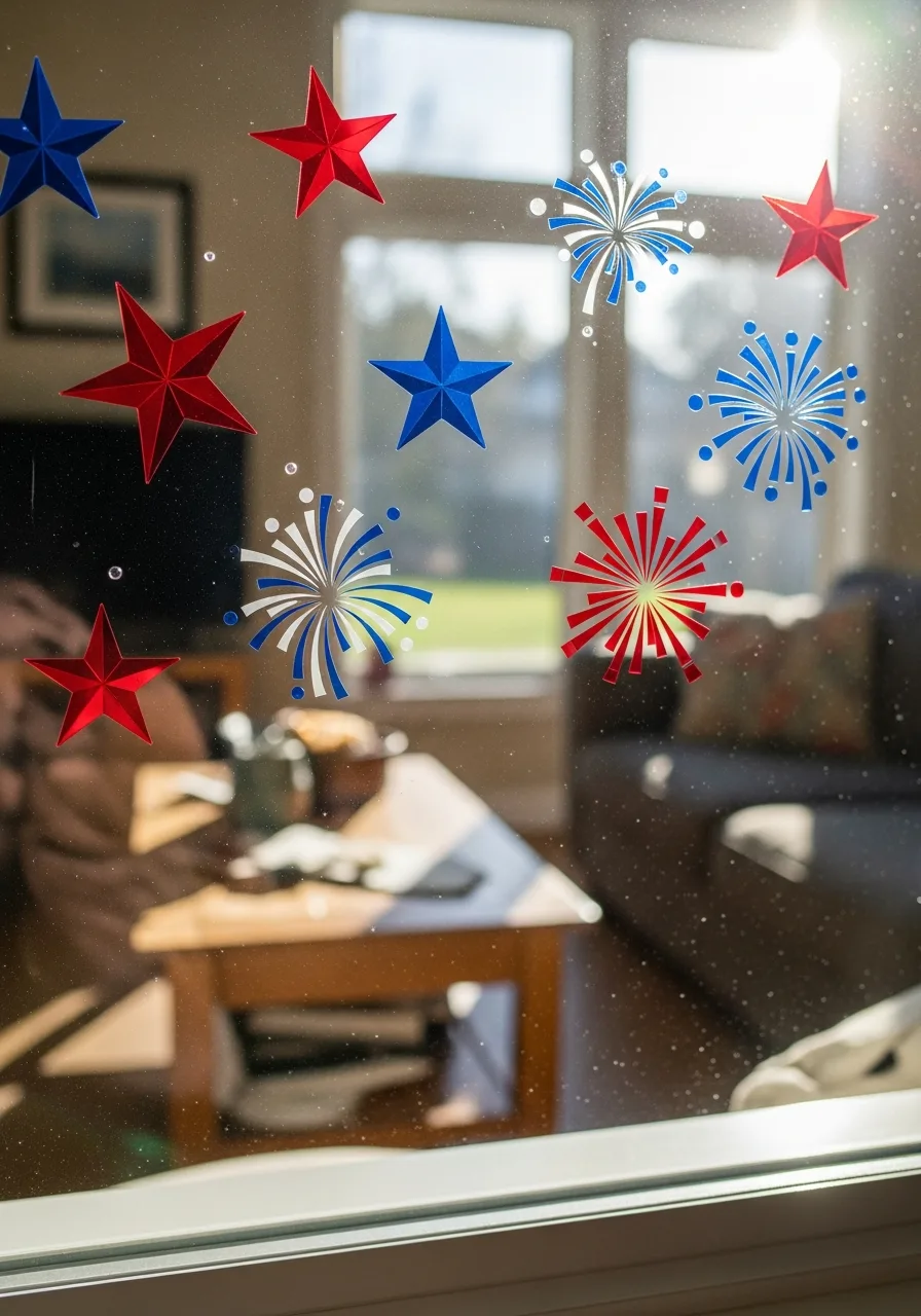 39. Patriotic Window Clings