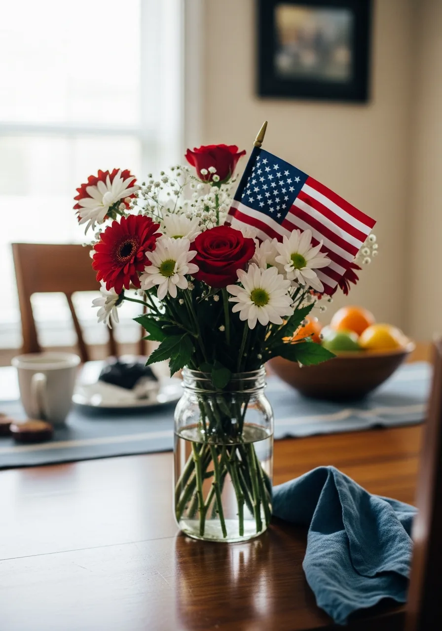 44. Red and White Flowers