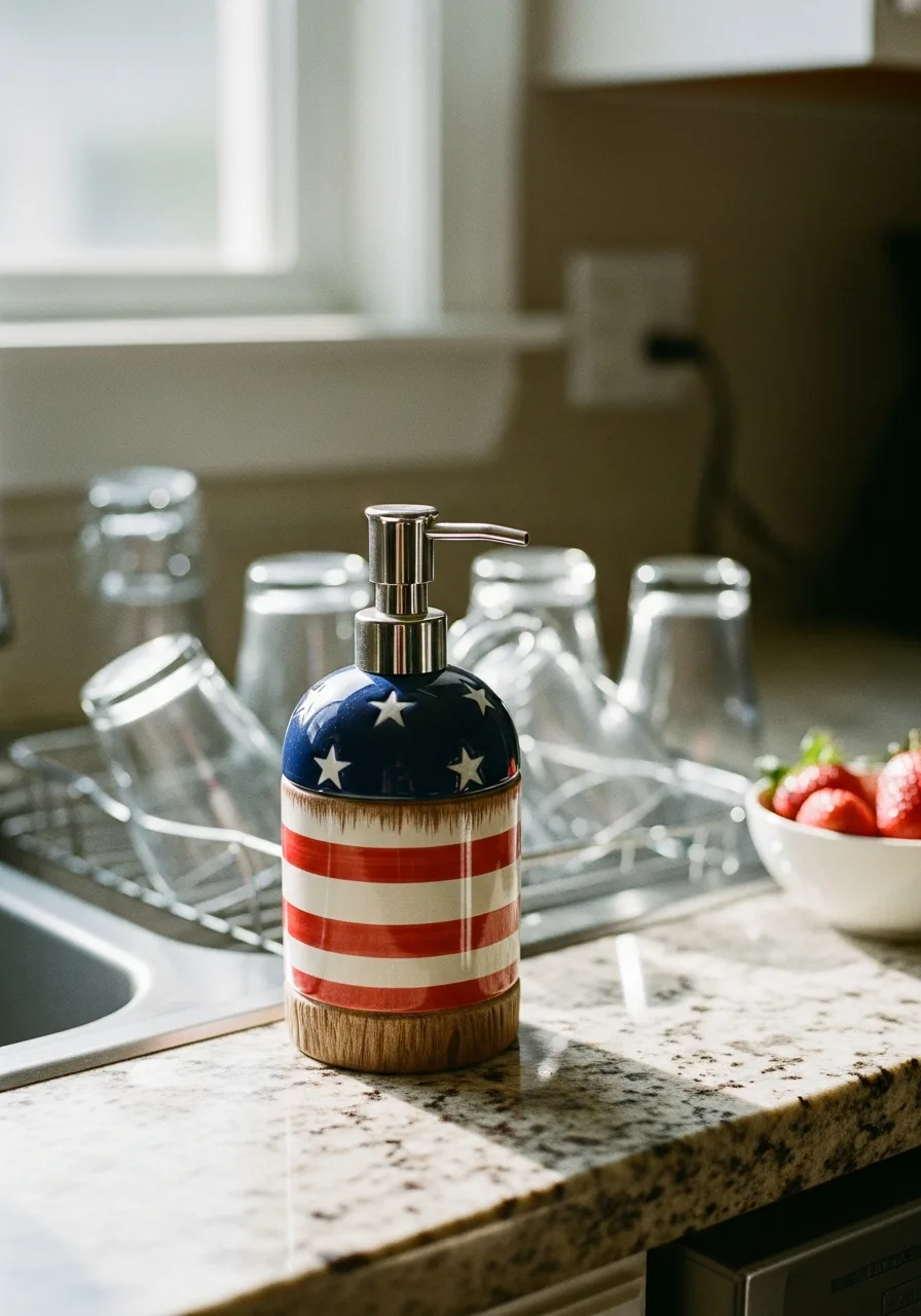45. Patriotic Soap Dispenser