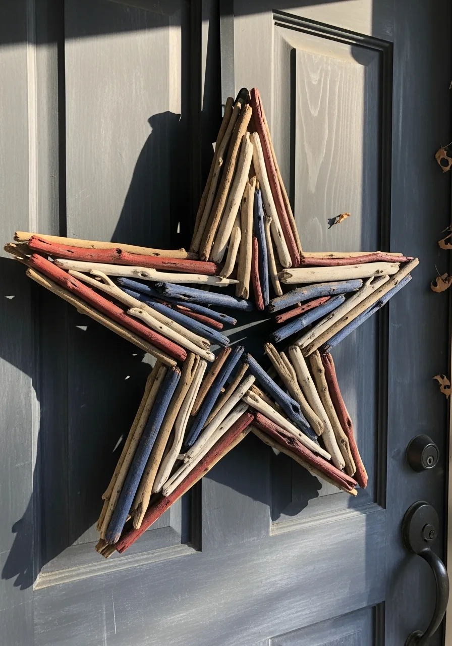 13. Painted Driftwood Star