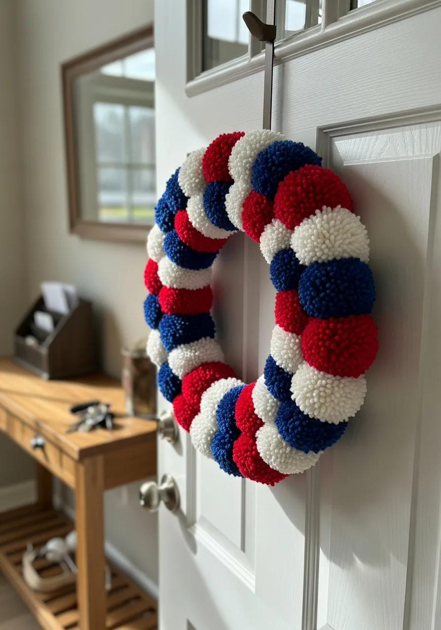 19. Pom Pom Patriotic Ring