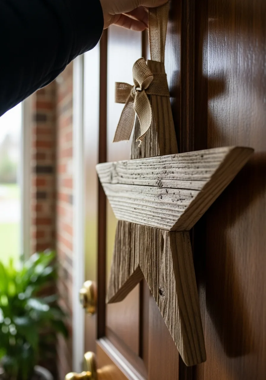 2. Rustic Wooden Star
