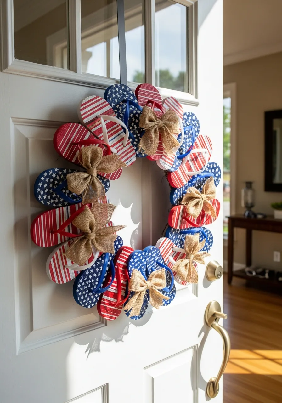 22. Flip Flop Summer Wreath