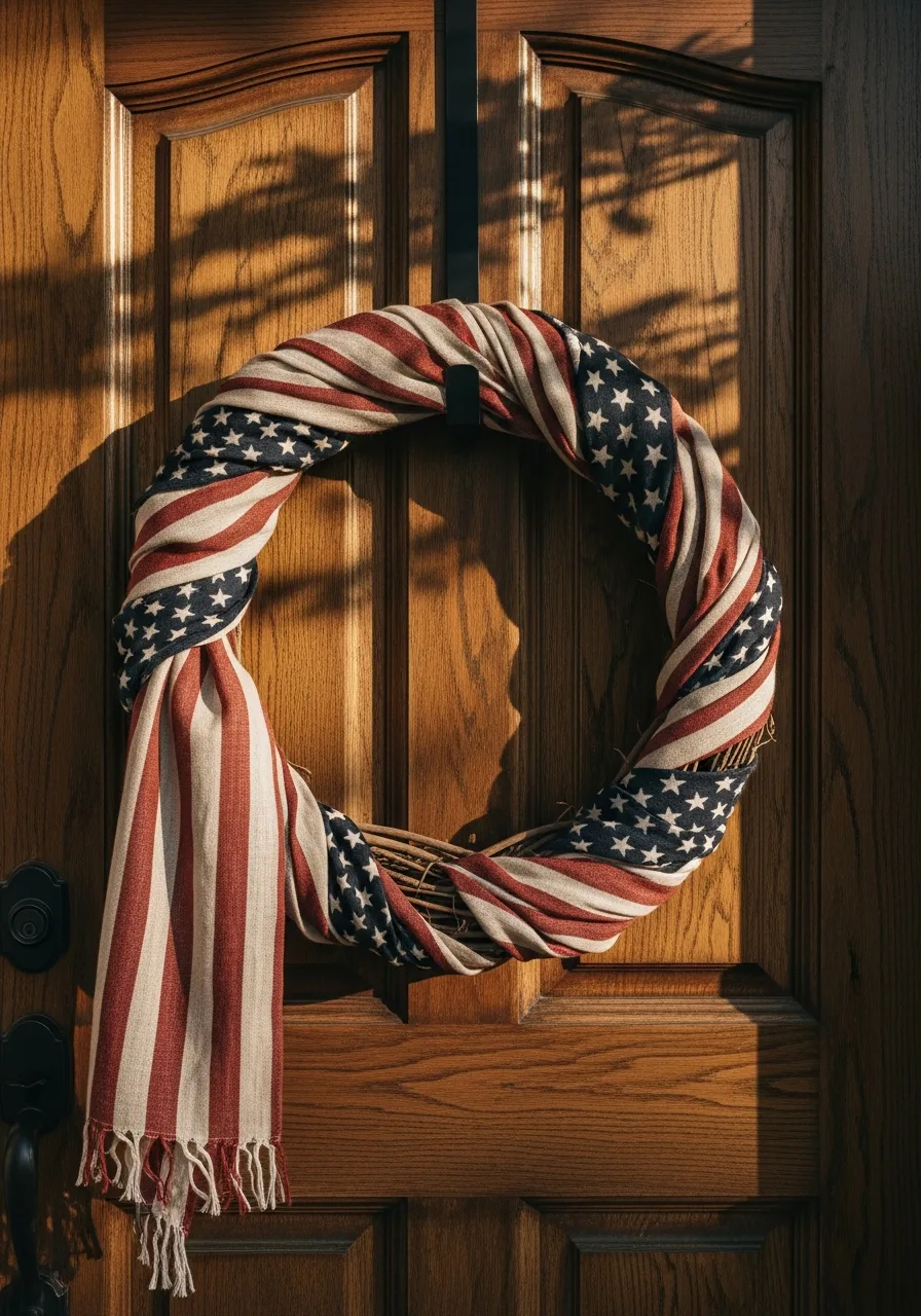34. Flag Scarf Wrap