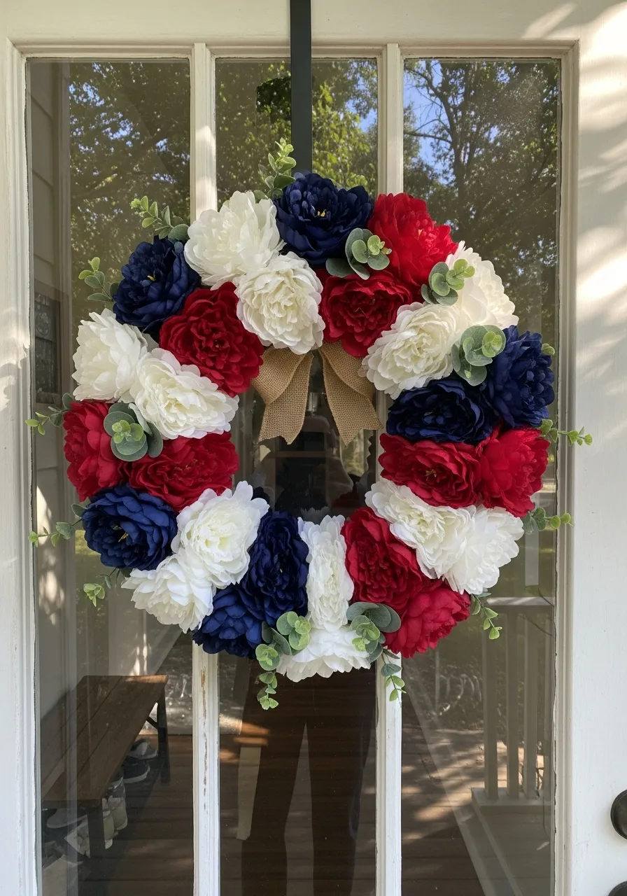 37. Peony Patriotic Cluster