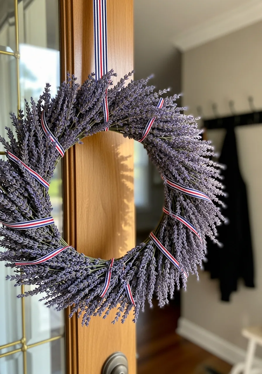 38. Lavender and Ribbon Ring