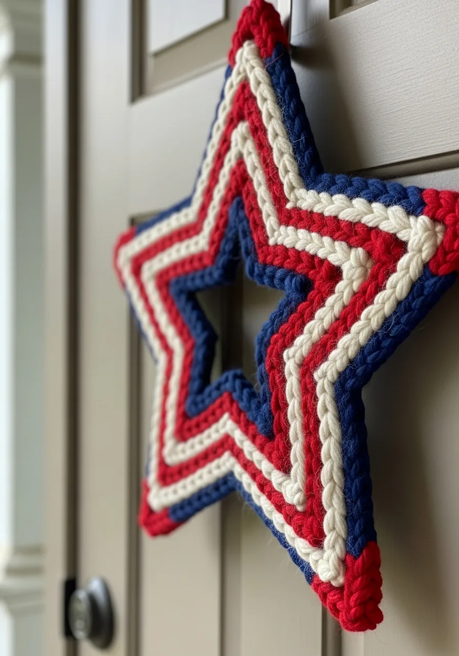 49. Yarn Wrapped Star