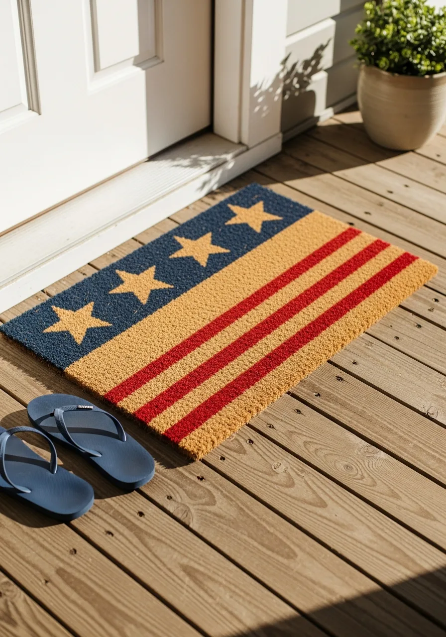 16. Patriotic Door Mat