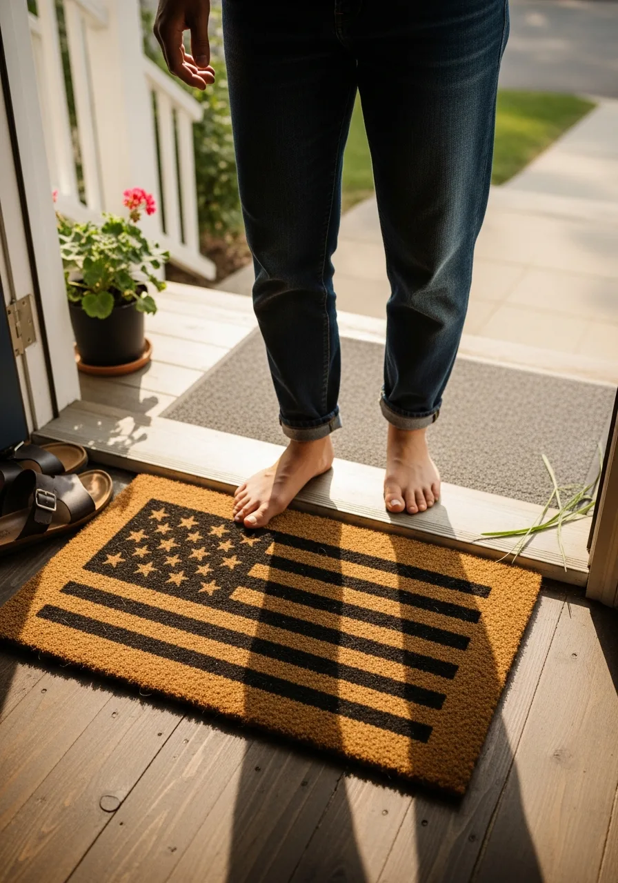 18. Flag Themed Doormat