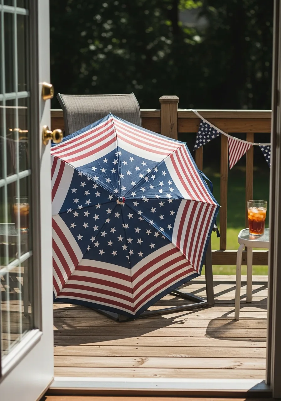 22. Flag Patterned Umbrella