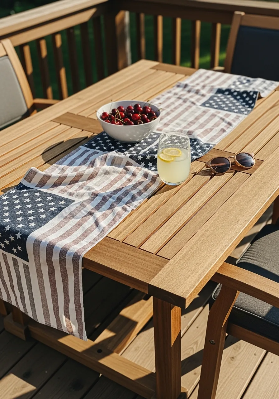 26. Flag Patterned Table Runner