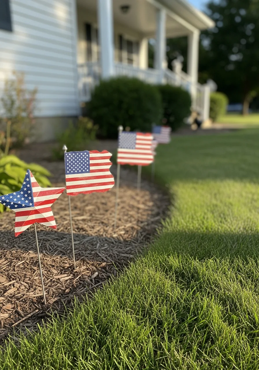 29. Patriotic Yard Stakes