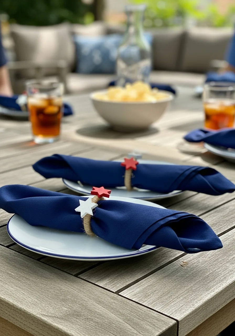 33. Patriotic Napkin Rings