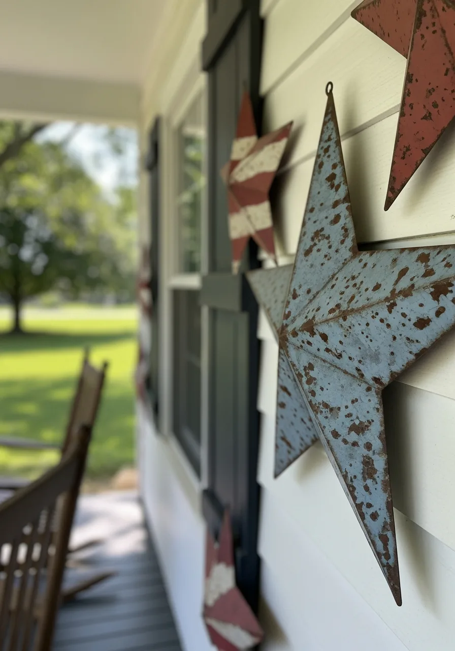 4. Metal Barn Stars