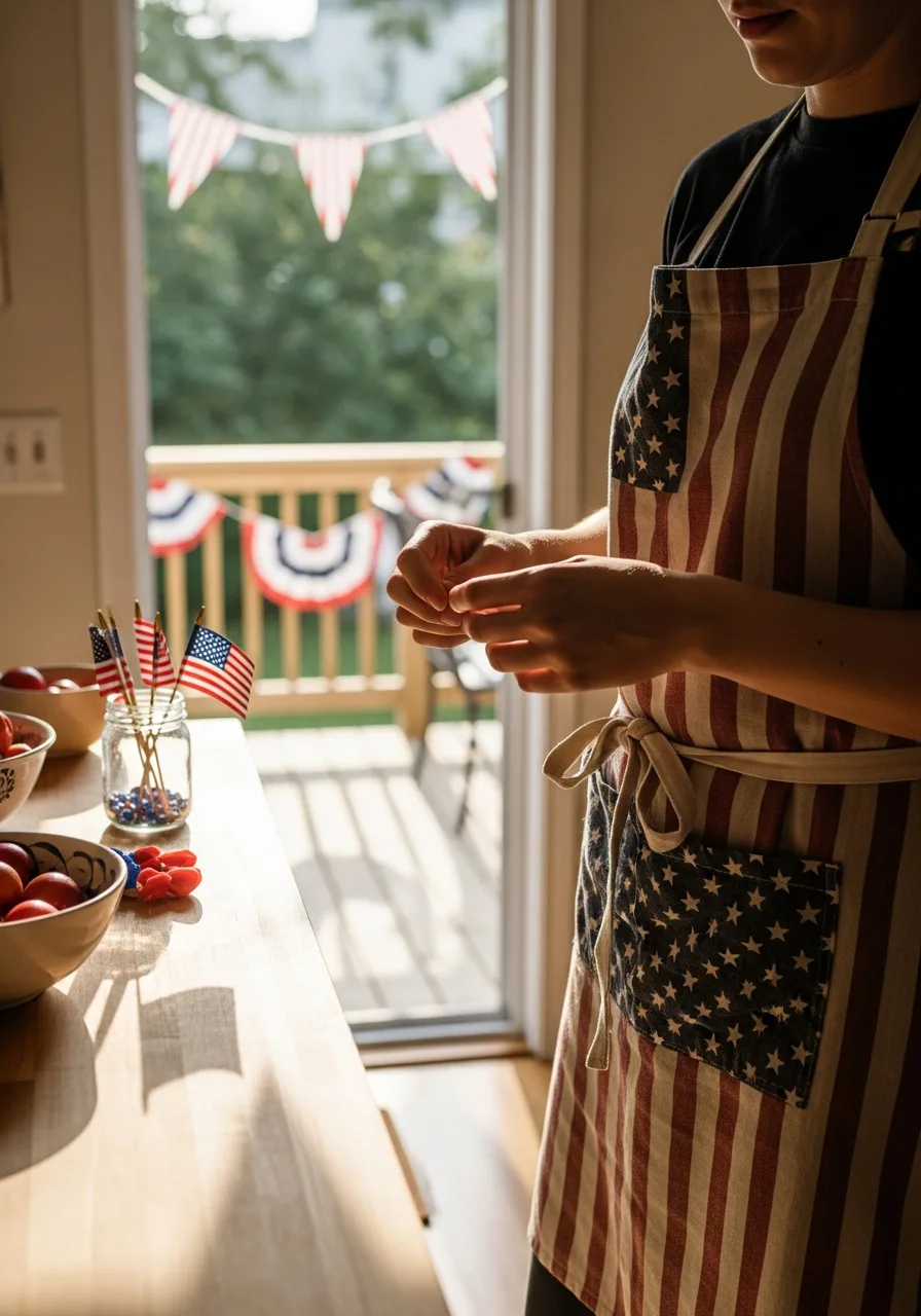 48. Flag Themed Apron