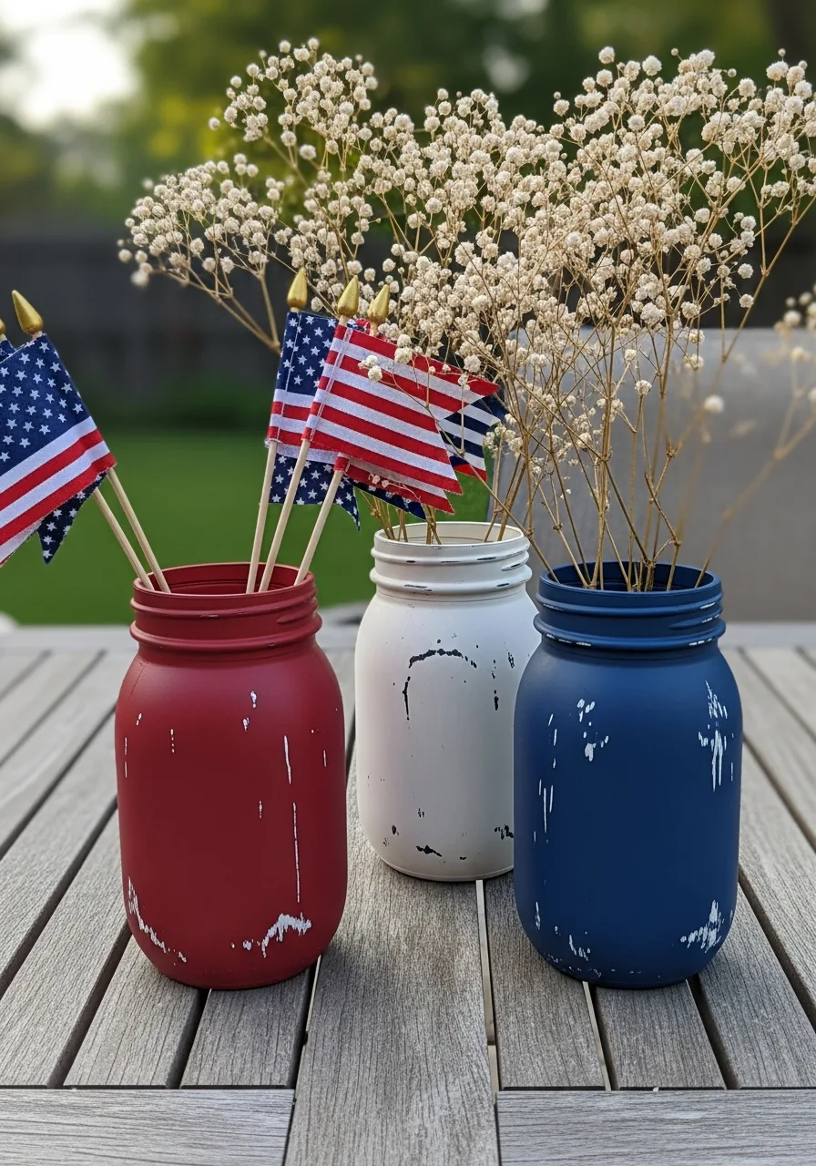 8. Painted Mason Jars