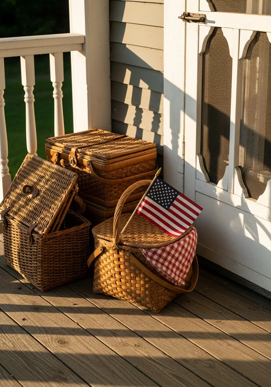 11. Vintage Picnic Baskets