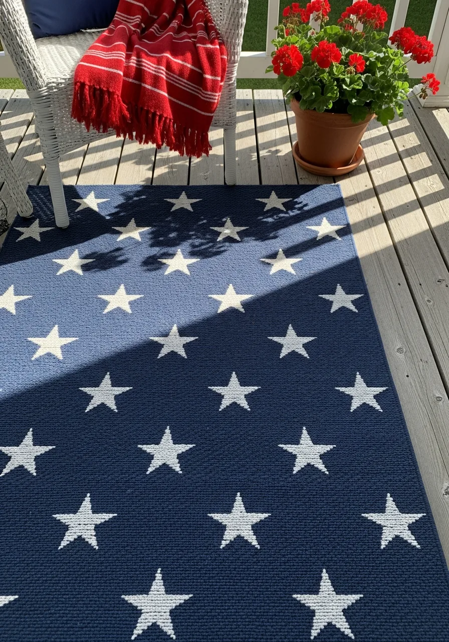 14. Star Patterned Area Rugs
