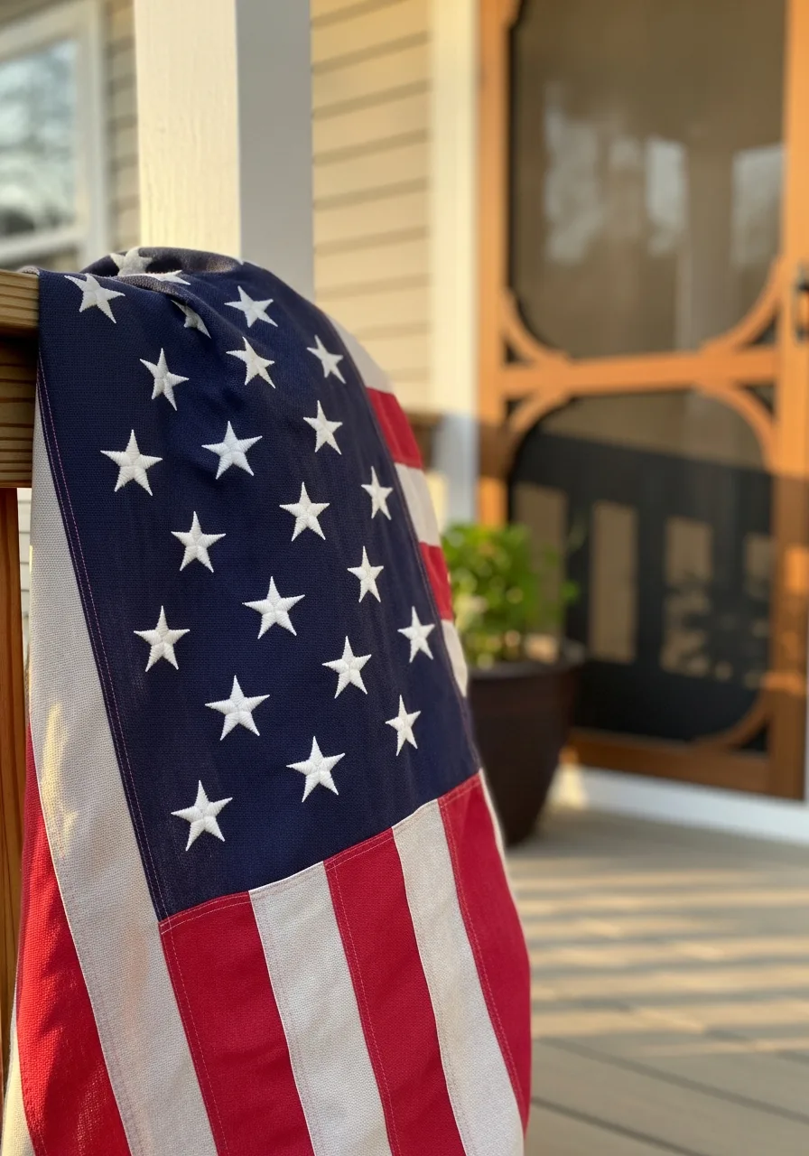 20. Embroidered Stars and Stripes