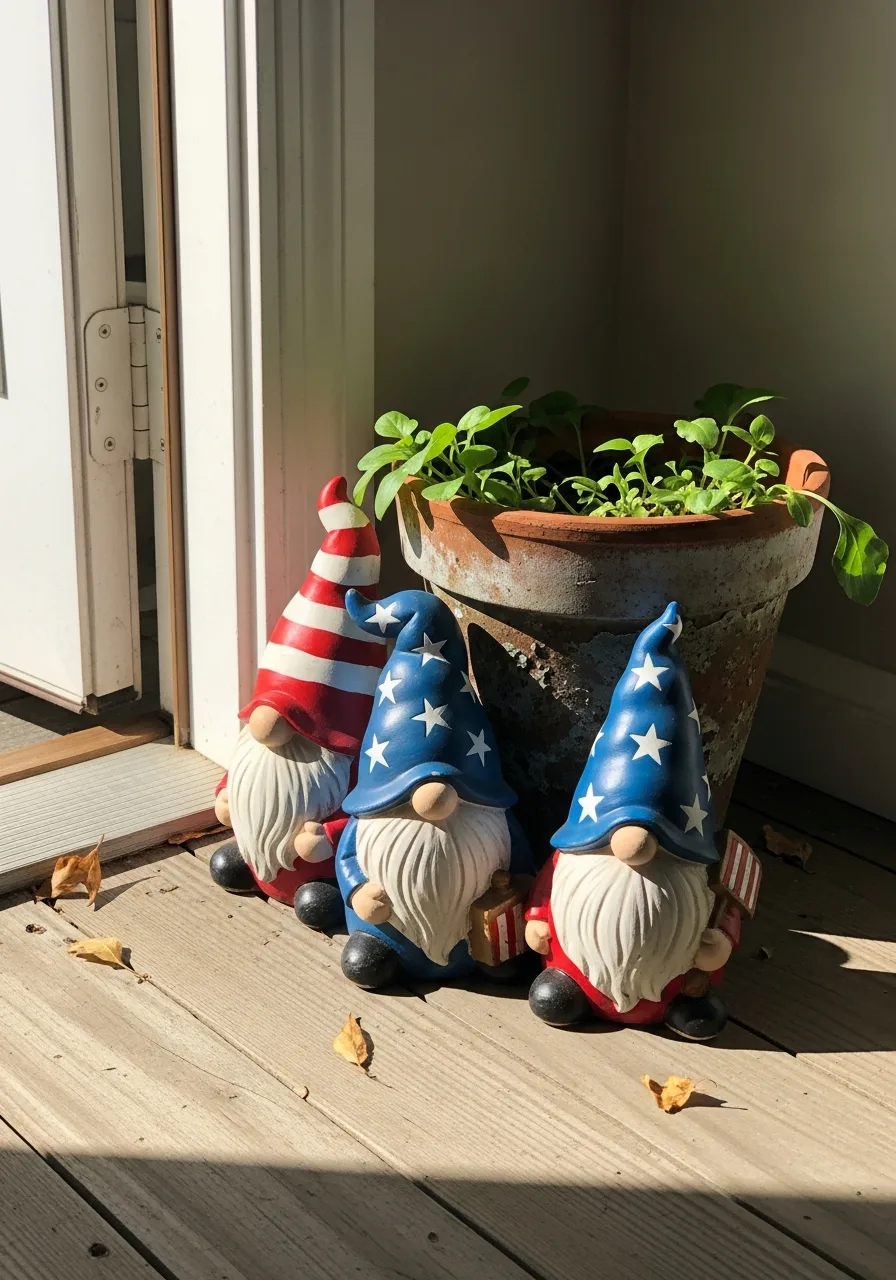 27. Patriotic Garden Gnomes