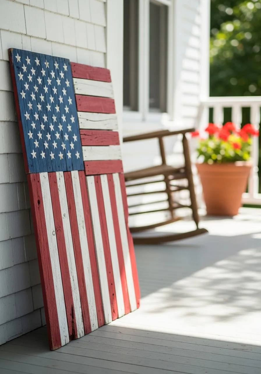 28. Reclaimed Wood Flags