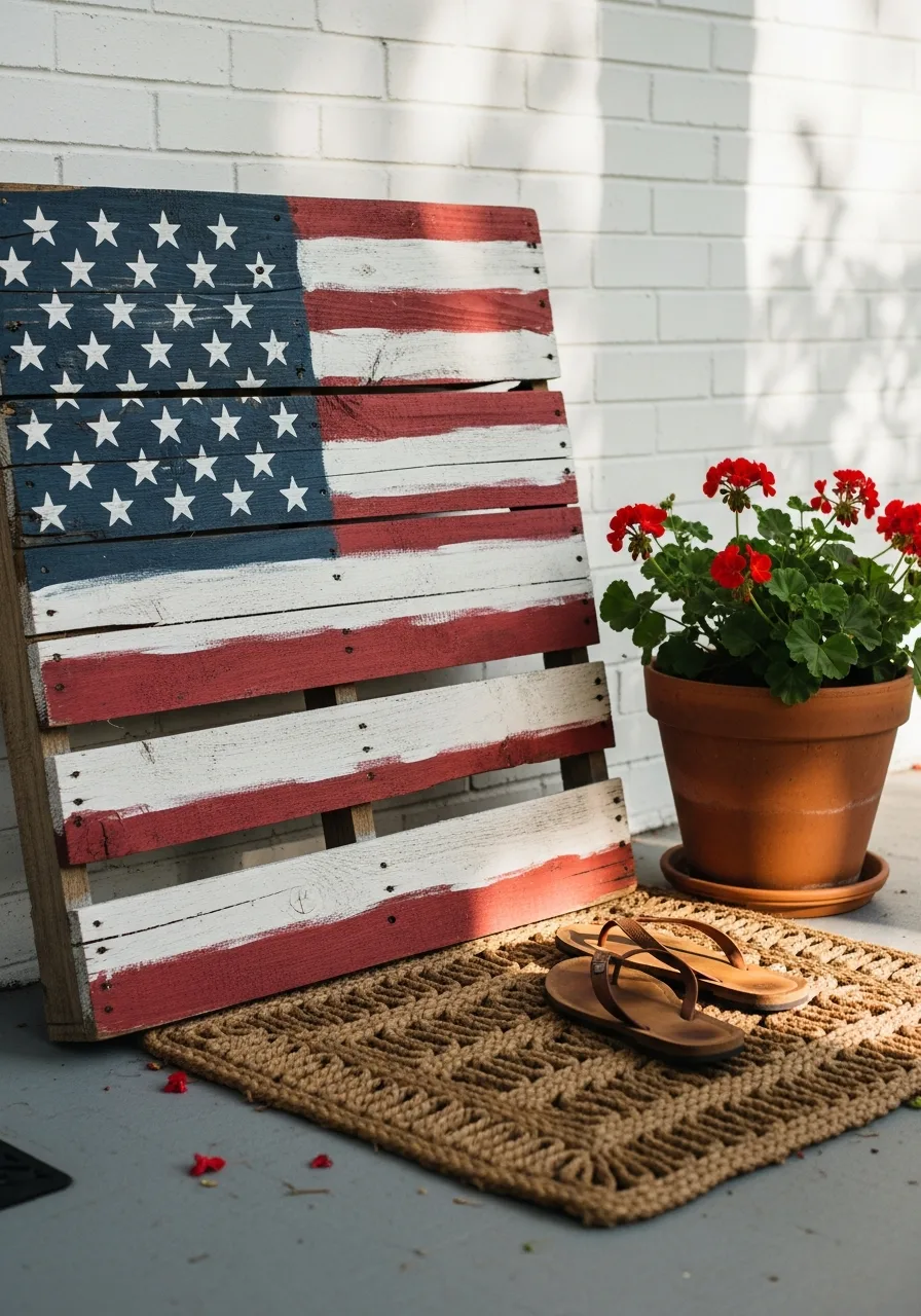39. Painted Pallet Flags